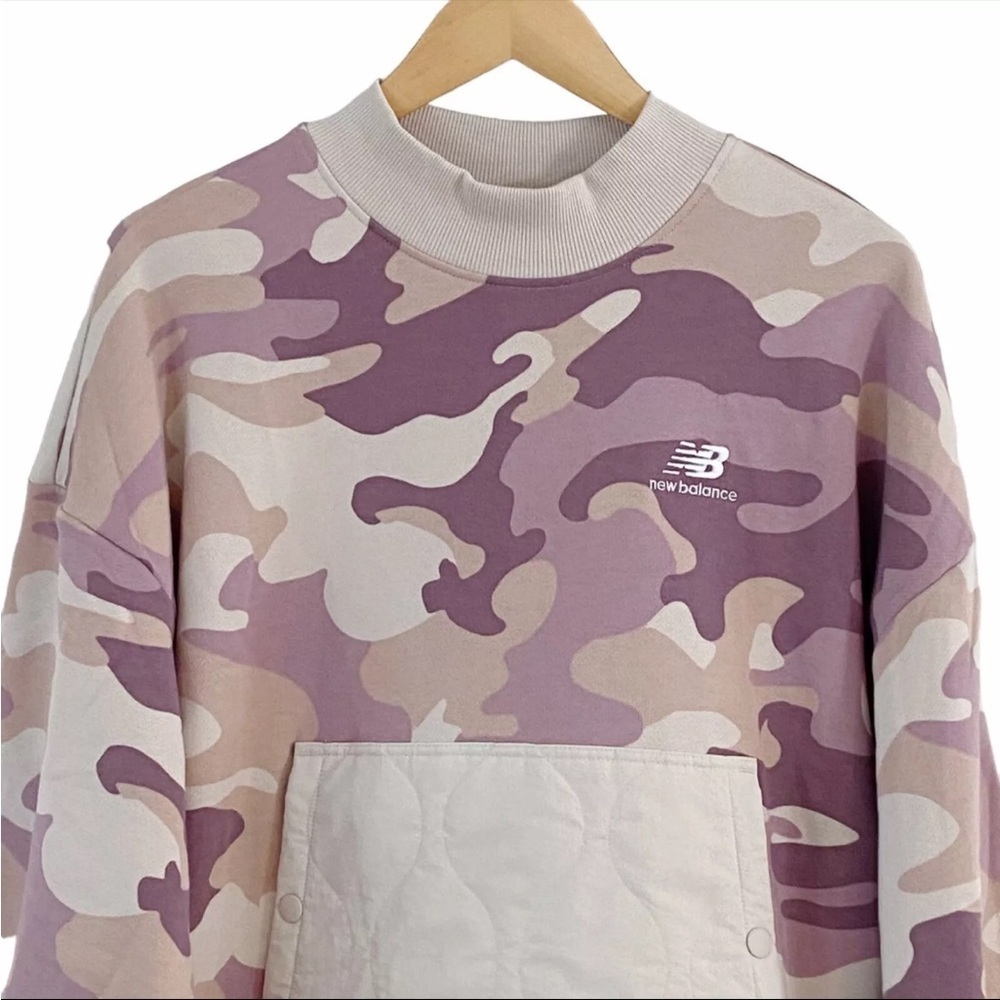 New Balance Women's Camouflage Sweater - Pink and Beige small - Picture 6 of 11